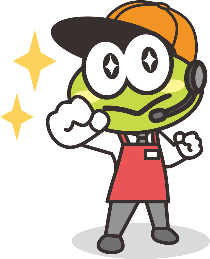 カエルヤのマスコットキャラクター