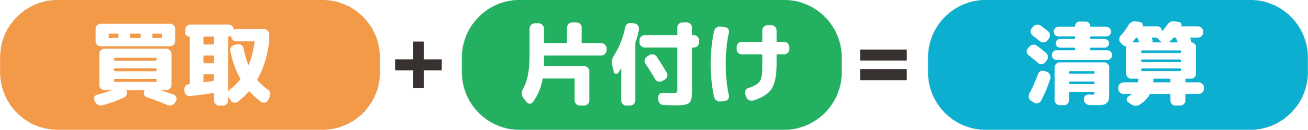買取+片付け=清算